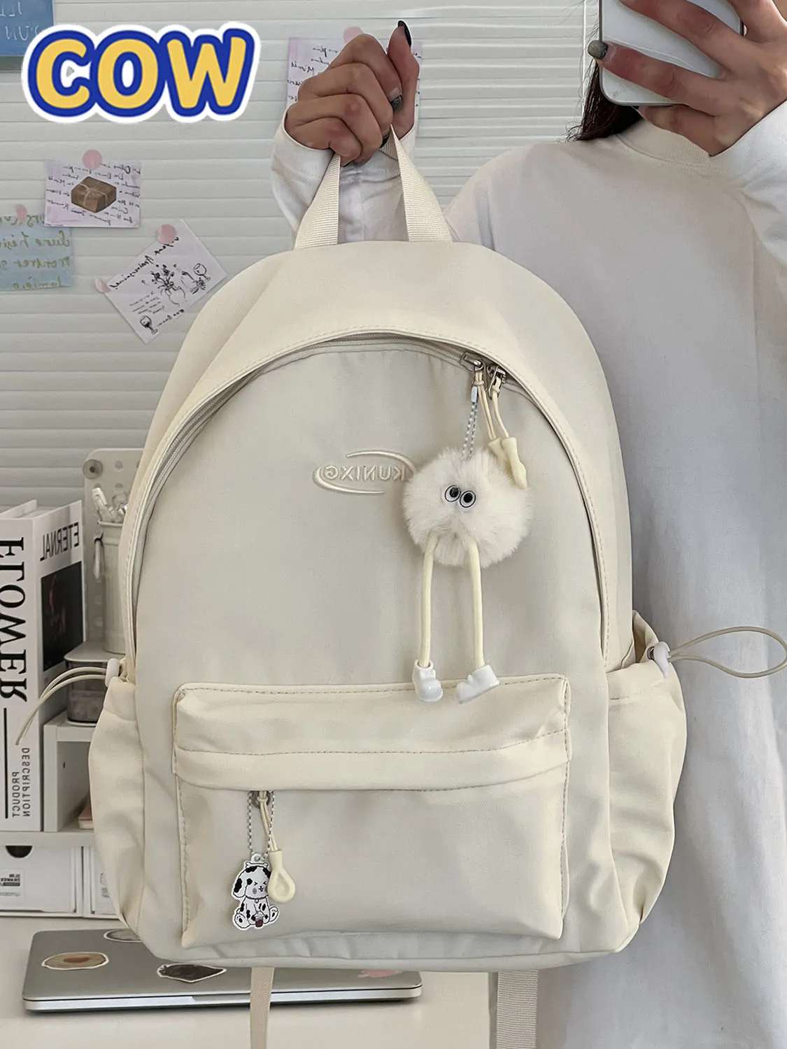 Lightweight Ins Style Backpack for Women Students, Travel Daypack - 2
