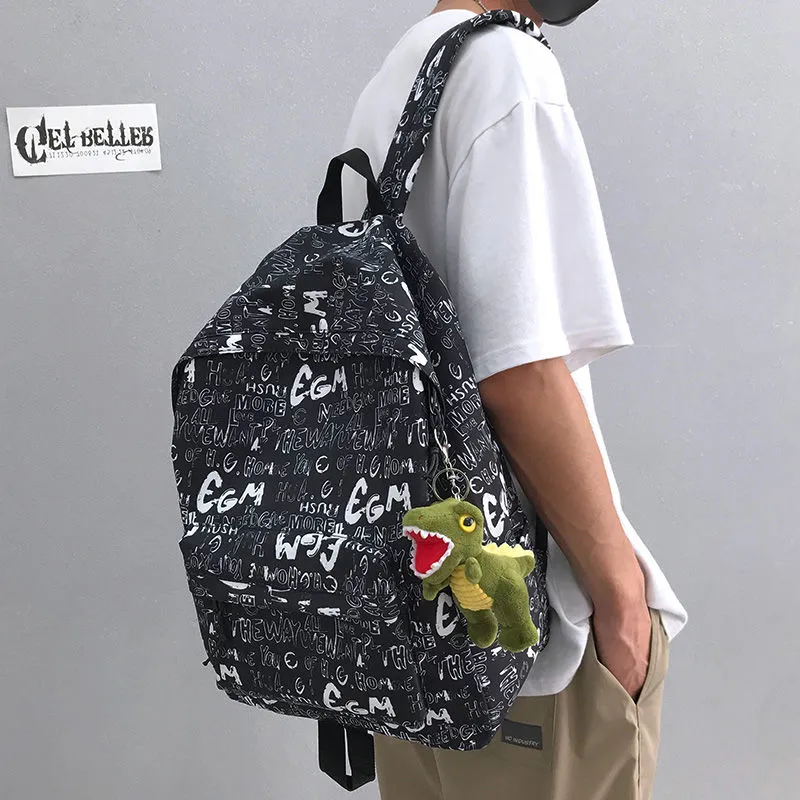 Ins Manga Tactical Backpack for Teen Boys, Casual Anime School Bag - 5