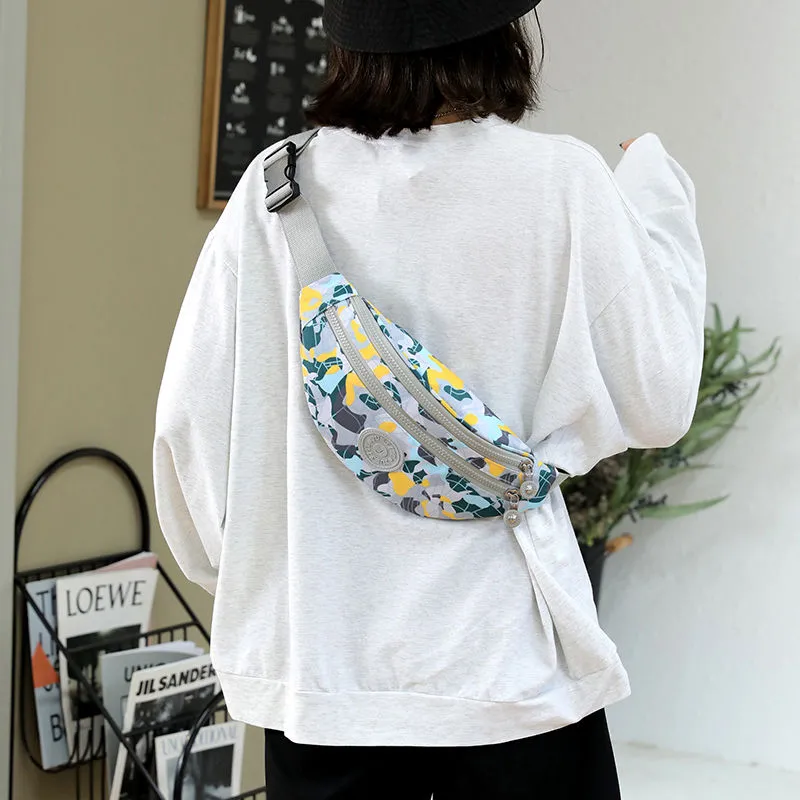 Nylon Waist Bag Crossbody Sling Bag Large Capacity Fashionable - 3