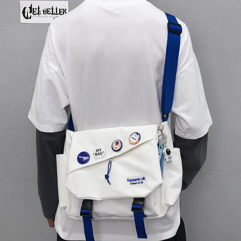 Men's Crossbody Bag - Japanese Style Large Capacity Messenger Bag - 5