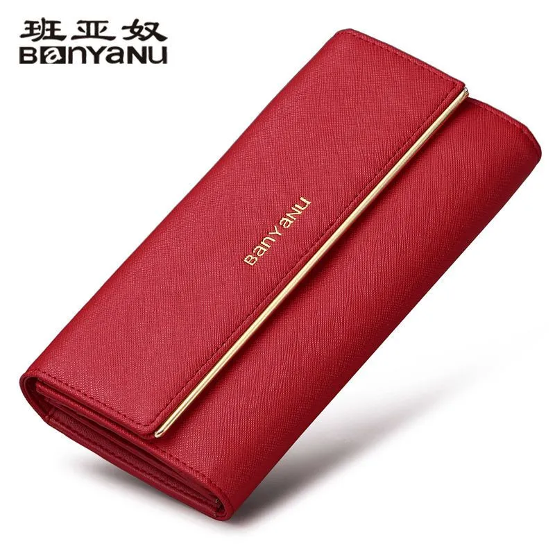Genuine Leather Wallets for Women 2024 Long RFID Blocking Checkbook Wallet - 3