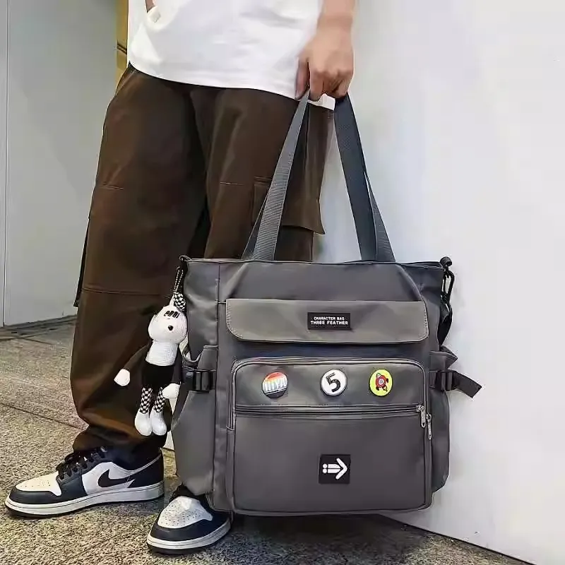 Men's Crossbody Bag Waterproof Nylon Messenger Bag for Commute - 1
