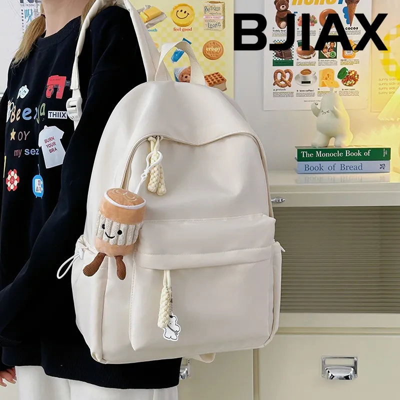 Simple Backpack for Women, Lightweight College School Bag, Casual Daypack - 4