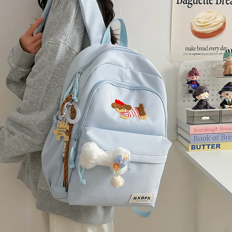 Cute Japanese Backpack for Girls, Large Capacity Lightweight Daypack for School - 1
