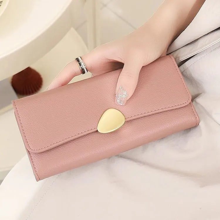 Long Wallet for Women, Soft PU Leather, Slim Cardholder Phone Case Purse - 5