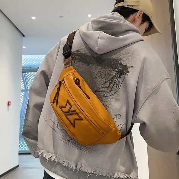 Ins Trendy Chest Bag for Men & Women, Casual Sling Backpack, Waist Phone Bag - 1
