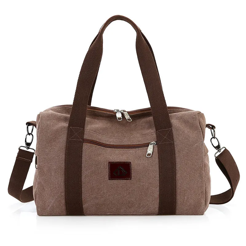 Vintage Canvas Messenger Bag Large Capacity Travel Tote for Men - 2