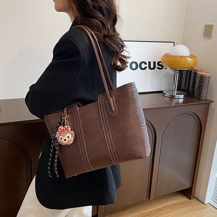Stylish 2025 Tote Bag Large Capacity Casual Shoulder Crossbody Bag - 4