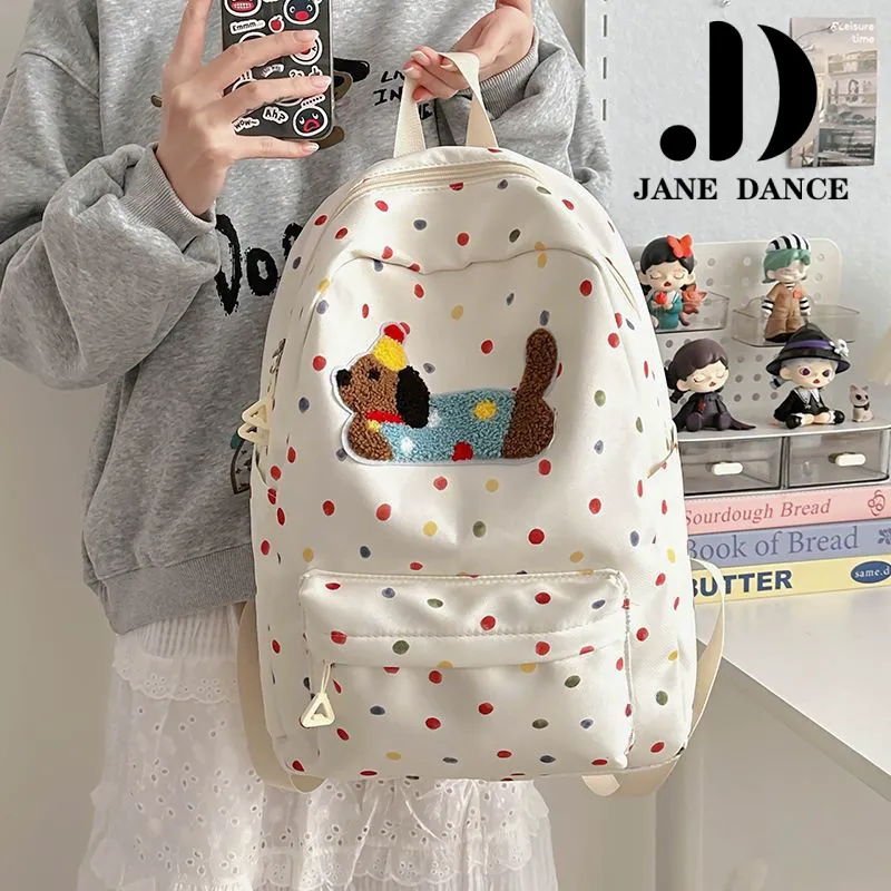 Cute Dachshund Backpack for College, Large Capacity Canvas Rucksack - 4