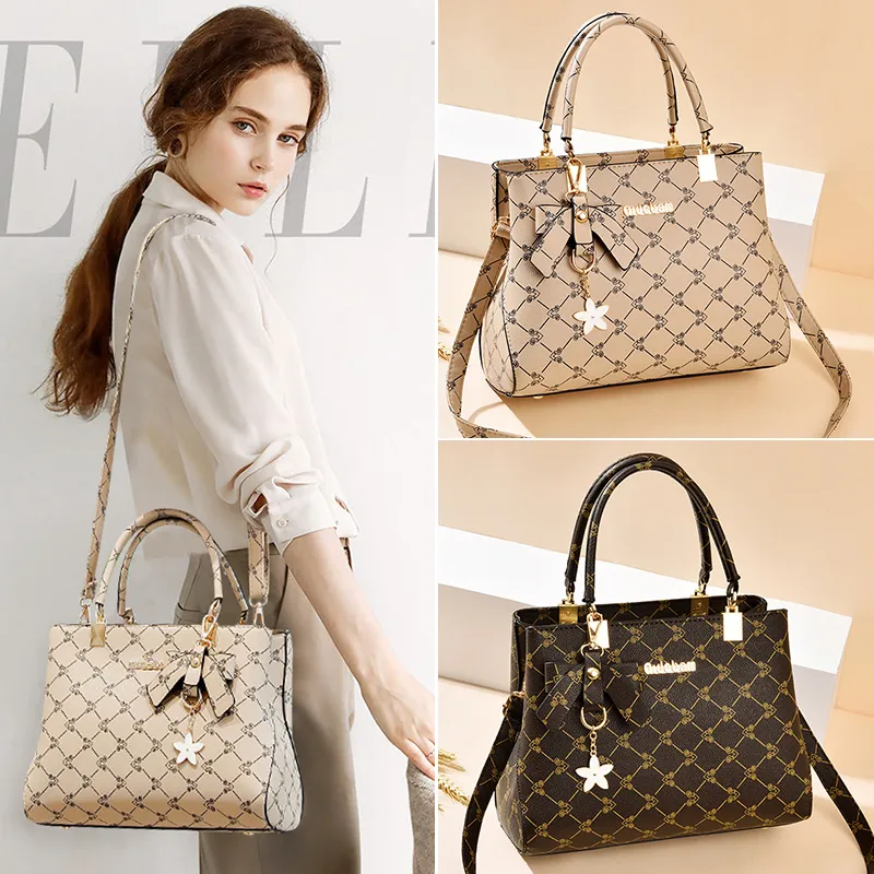 Women's Tote Bag 2024 Fashion Shoulder Bag Soft Leather Handbag - 3