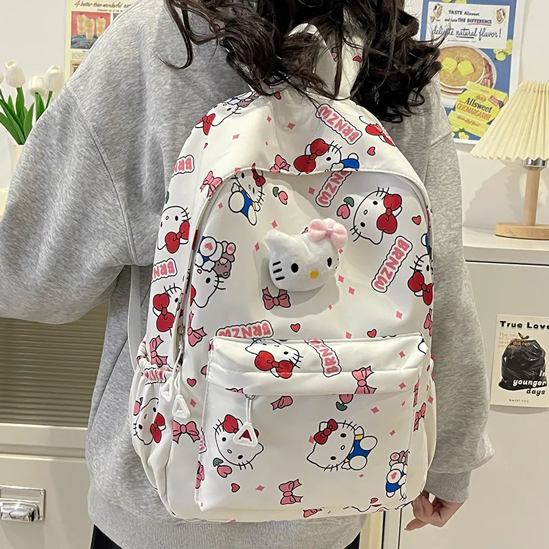 Cute Sanrio Backpack Lightweight Breathable Large Capacity School Bag - 4