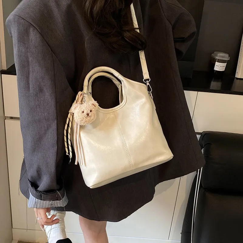 Stylish Large Tote Bag for Women 2025, Casual Handbag Crossbody Shoulder Bag - 4