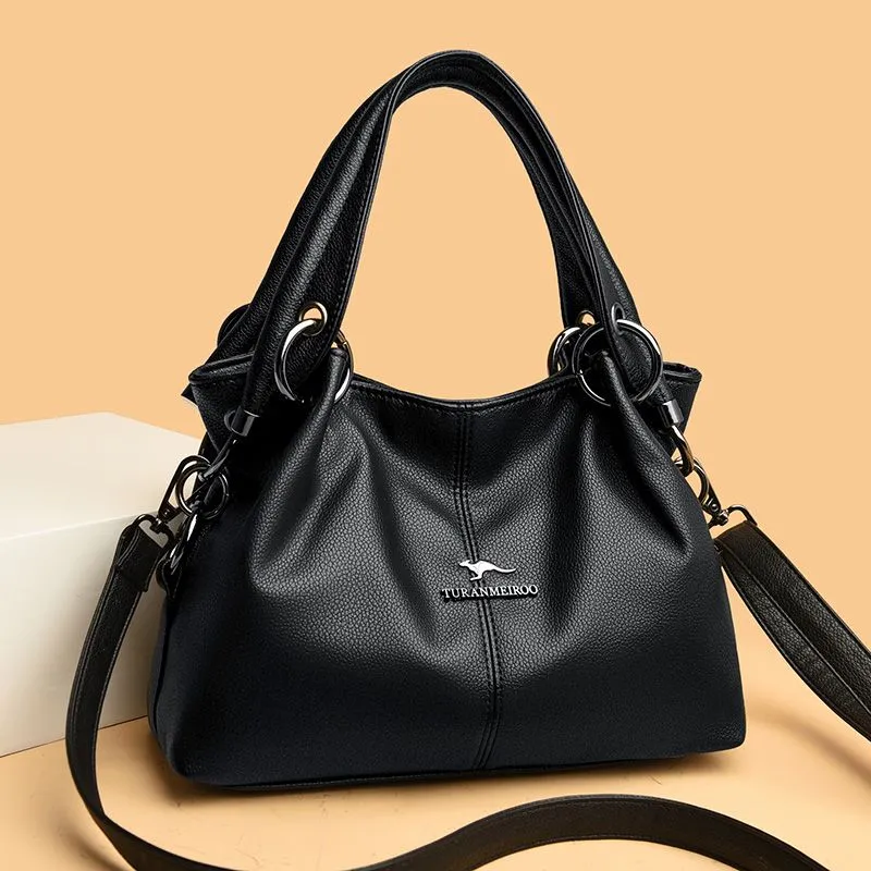 Leather Tote Bag for Women 2025 New Soft Cowhide Shoulder Bag - 2