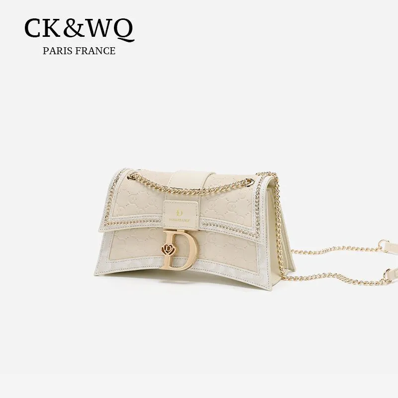 Elegant Hourglass Chain Shoulder Bag 2025 New PU Fashion Crossbody - 3