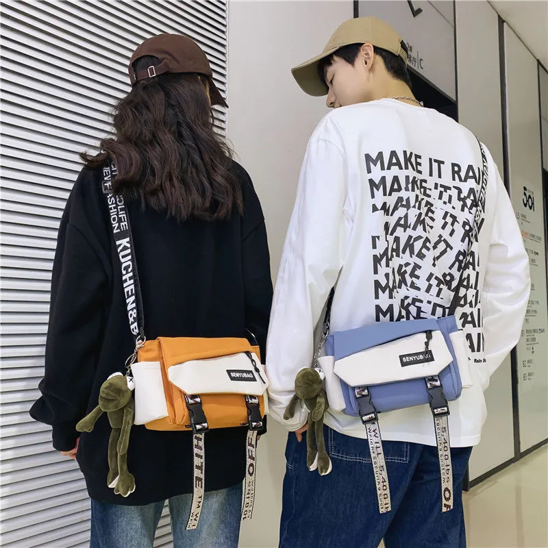 Men's Crossbody Bag Ins Style Casual Shoulder Bag for Students - 3