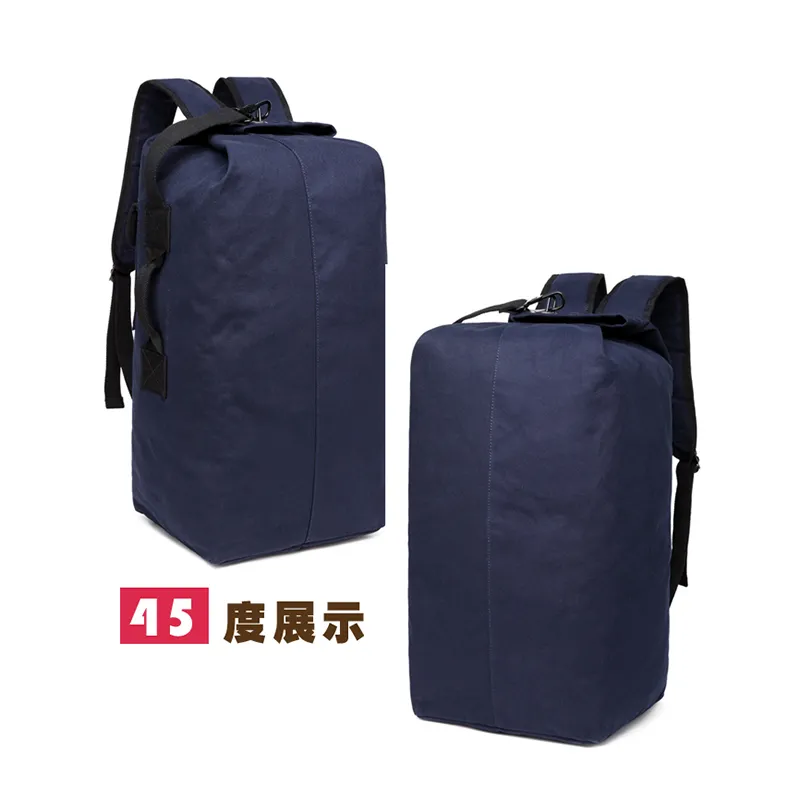 Men's Canvas Backpack Large Capacity Vintage Travel Rucksack - 3