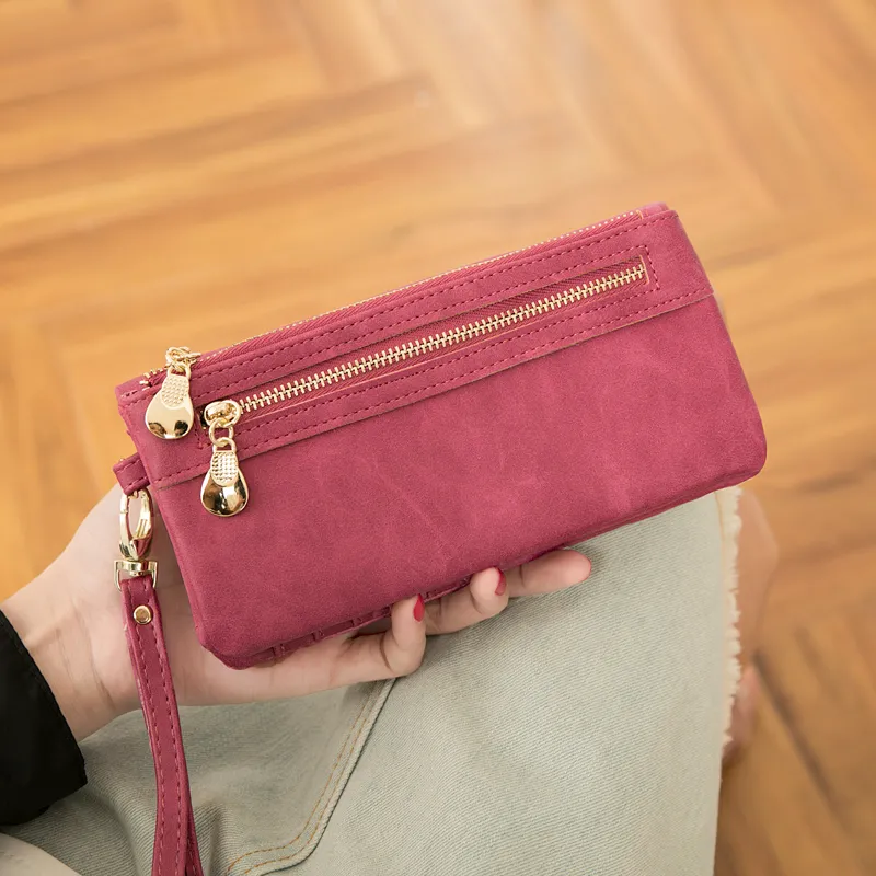 Long Women's Wallet 2025 Korean Retro Large Capacity Zipper Coin Purse - 5