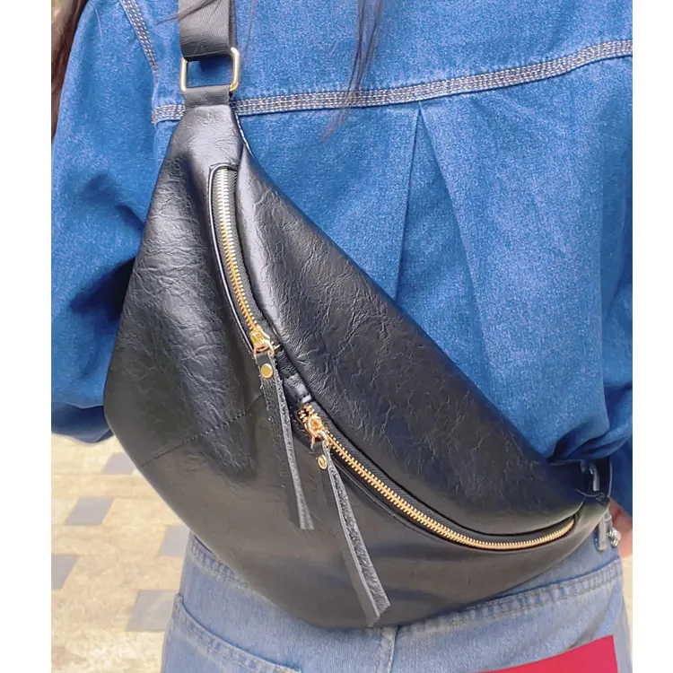 Retro Crescent Bag Leather Crossbody Sling Bag for Women 2025 - 3
