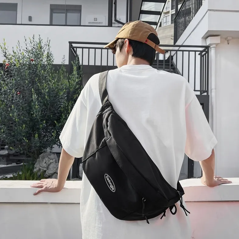 Large Capacity Crossbody Bag Men's Sport Waist Pack Daypack Shoulder Bag - 1
