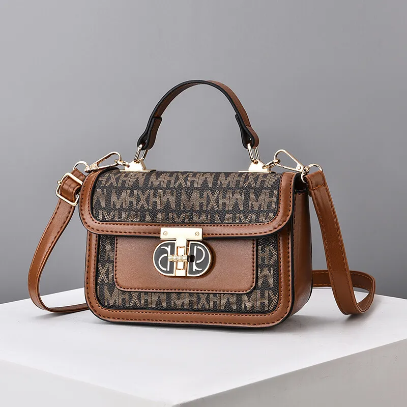 Stylish Women's Crossbody Bag 2025 New Square Shoulder Bag PU Tote - 1