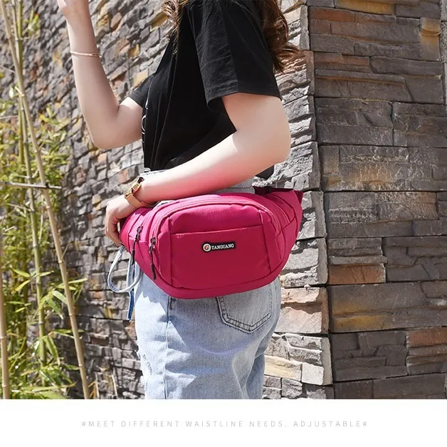 Waist Bag for Running, Durable Oxford Nylon Crossbody Phone Pouch - 3