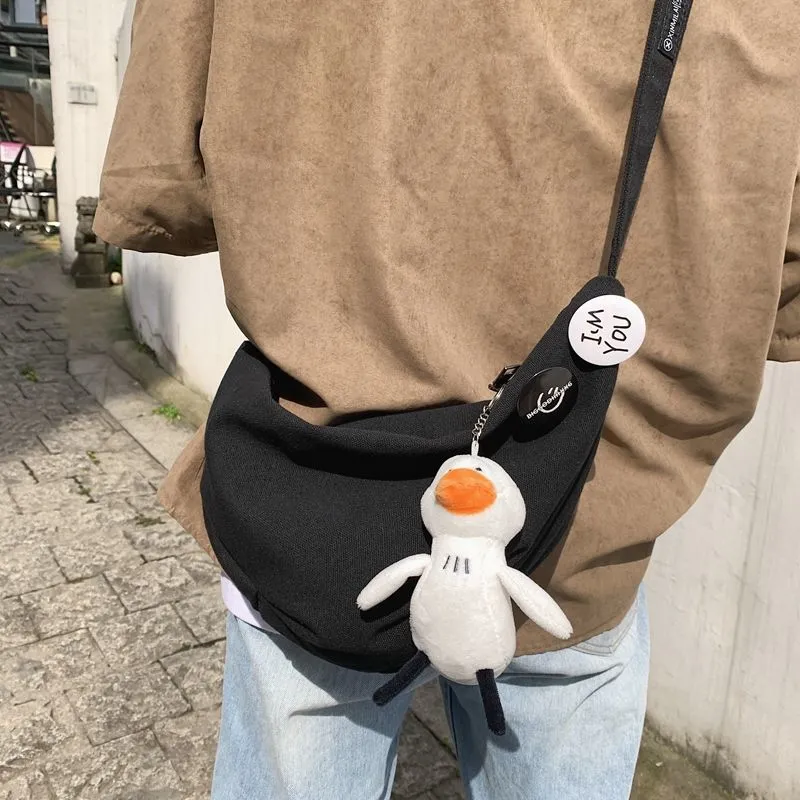 Men's Crossbody Bag Casual Minimalist Japanese Style Shoulder Bag - 2