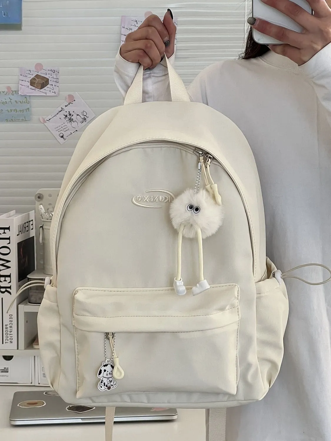Casual Campus Backpack for Women, Lightweight Travel Daypack, Ins Style - 2