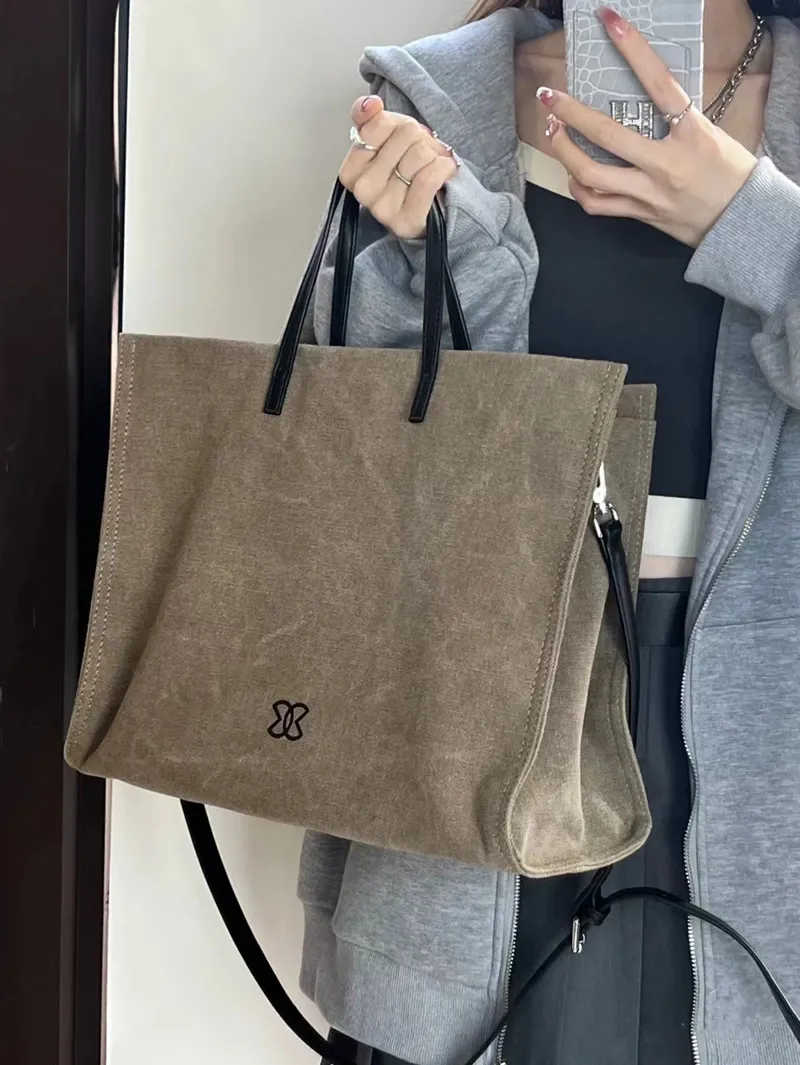 Canvas Tote Bag for Women 2023 Large Capacity Laptop Shoulder Bag Commute - 2