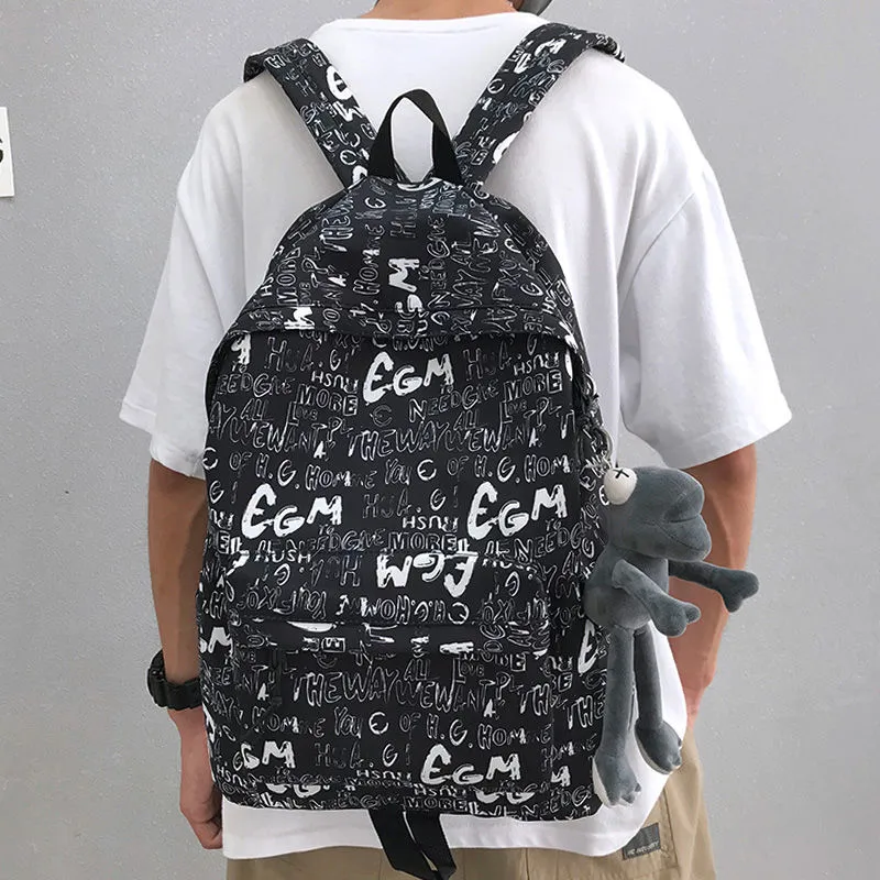 Ins Manga Tactical Backpack for Teen Boys, Casual Anime School Bag - 4