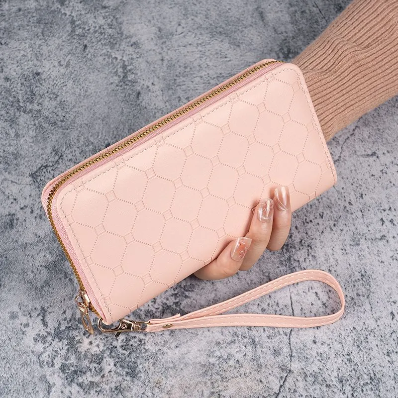2024 Cute Long Wallet for Women, Large Capacity Zipper Coin Purse & Phone Case - 4