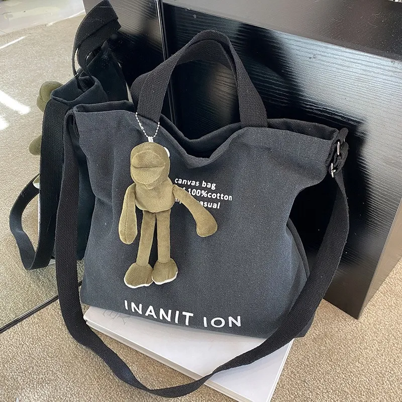 Japanese Canvas Tote Bag - Heavy Duty Crossbody Bag for Men & Women - 2