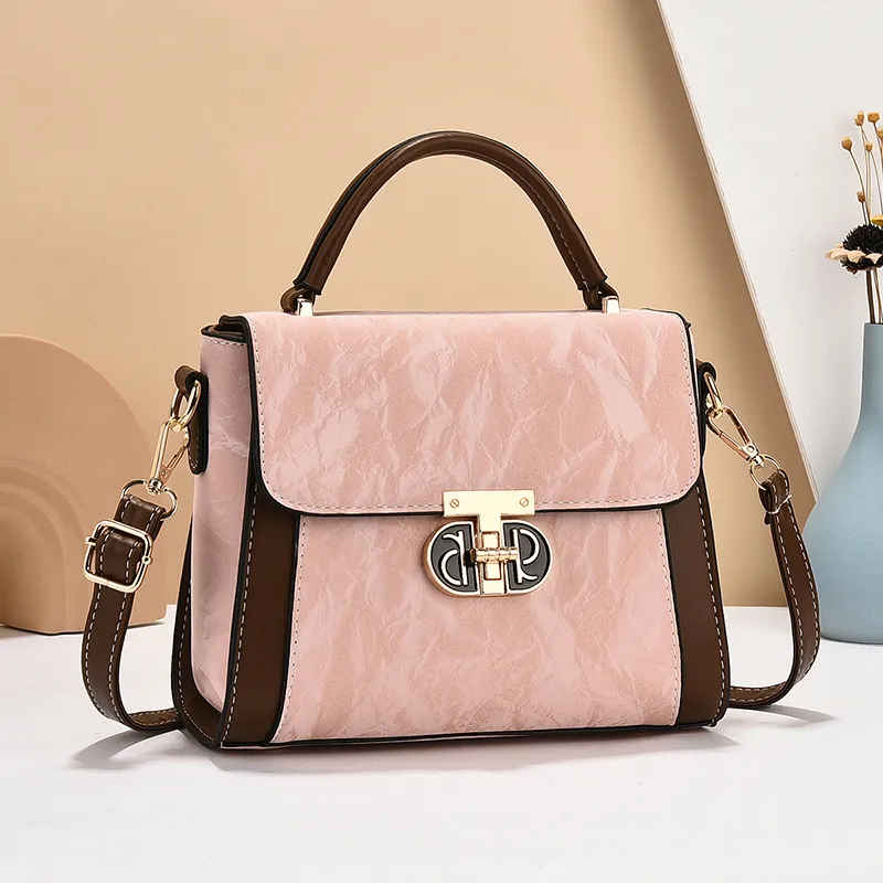 Stylish Women's Crossbody Bag Large Capacity PU Mini Square Bag - 3