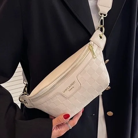 Leather Waist Bag for Women 2025 Fashion Crossbody Sling Bag - 1