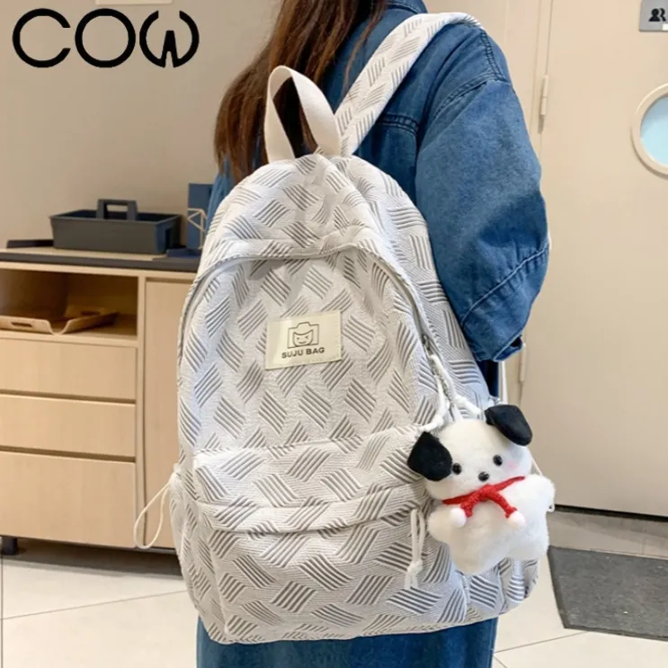 COW Backpack for Women Large Capacity Laptop Daypack Travel Rucksack - 4