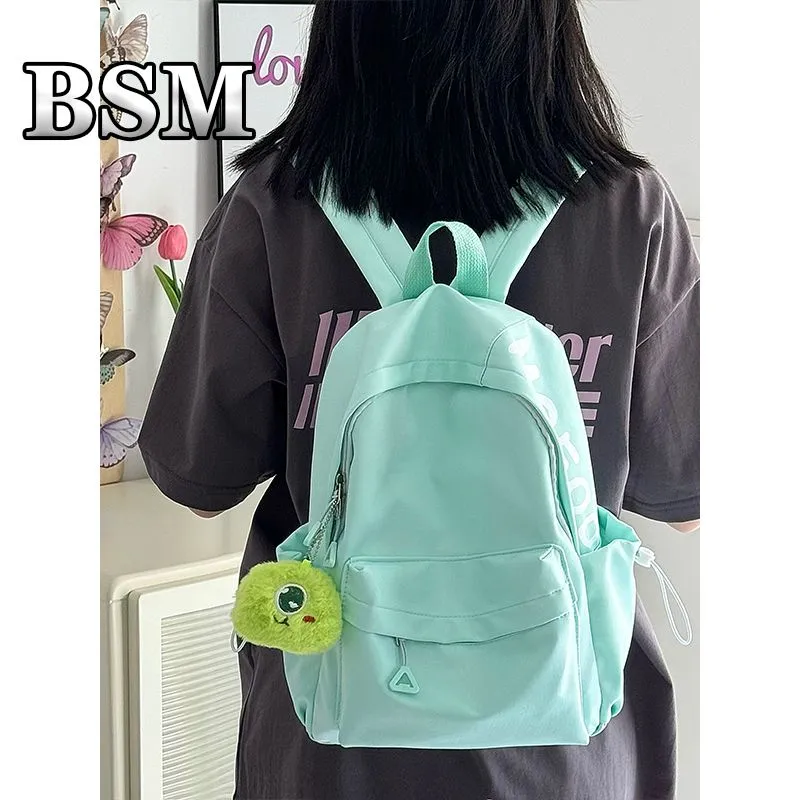 Women's Backpack Minimalist Style Large Capacity Rucksack with Color Block - 1
