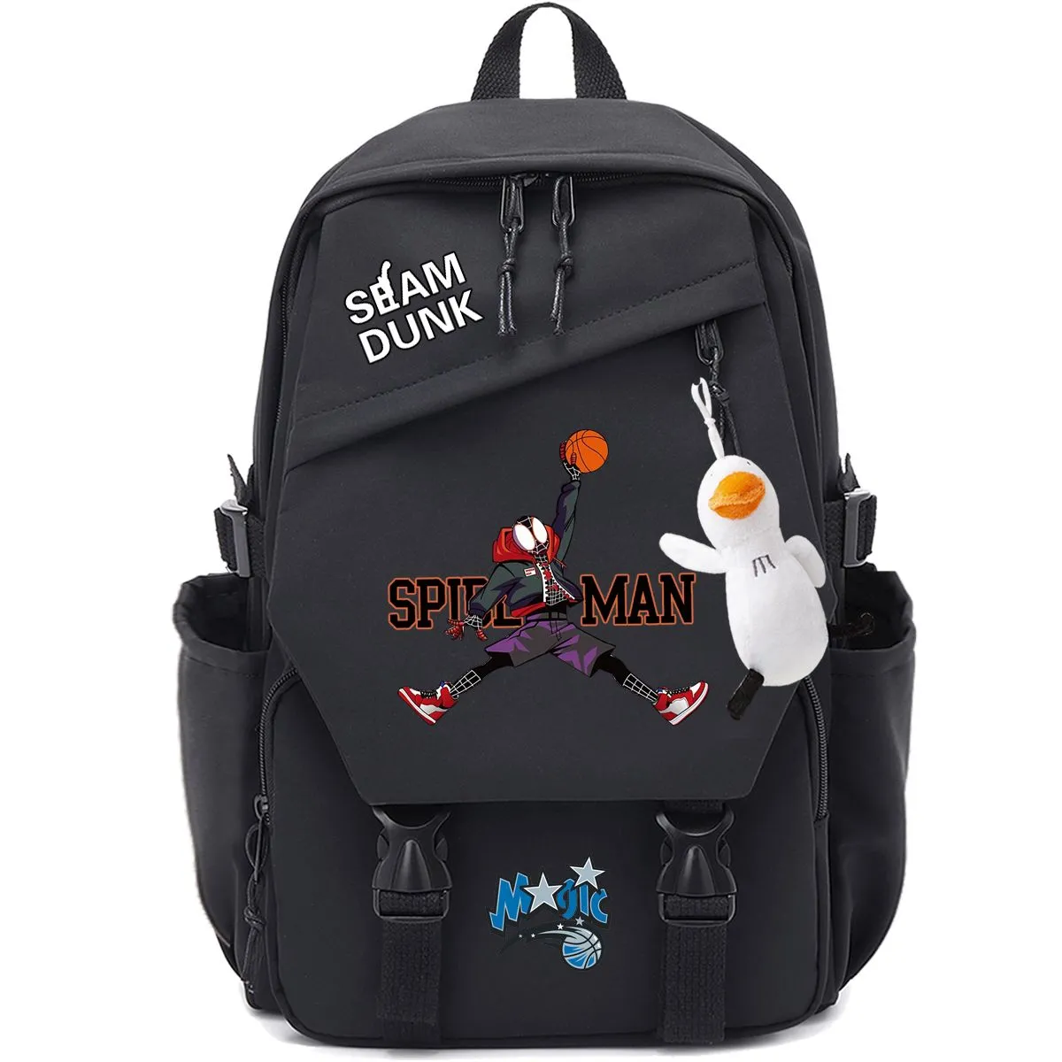 Slam Dunk Backpack Anime Basketball School Bag with Duck Keychain - 3