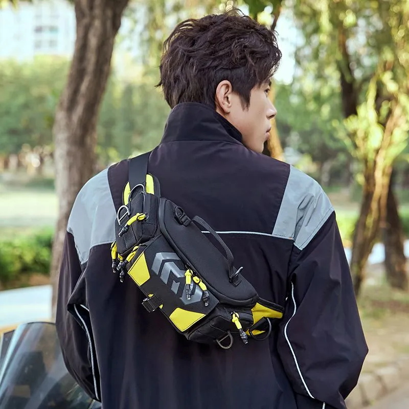 PARK DANCE Chest Bag Bicolor Cycling Men's Bag Outdoor Sports Sling Pack - 5