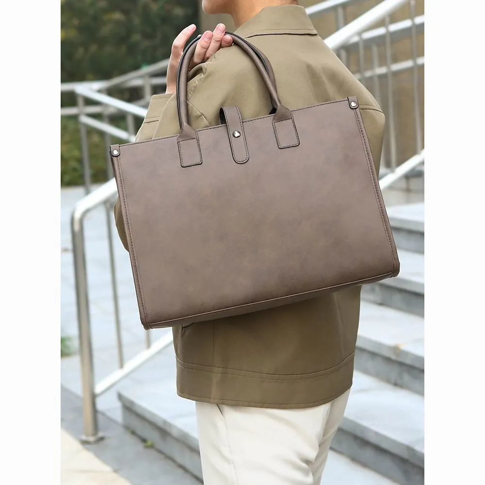 Men's Briefcase Large Capacity Shoulder Bag Business Laptop Bag - 1