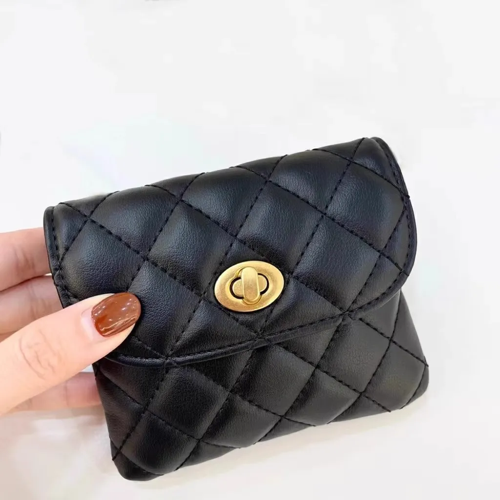 Mini Quilted Belt Bag for Women, Fashionable Waist Pack with Chain Strap - 3