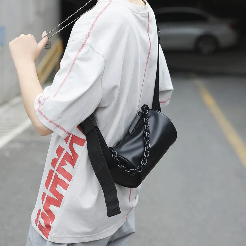 2020 Trendy Small Bucket Bag Crossbody Unisex PU Minimalist Style - 2