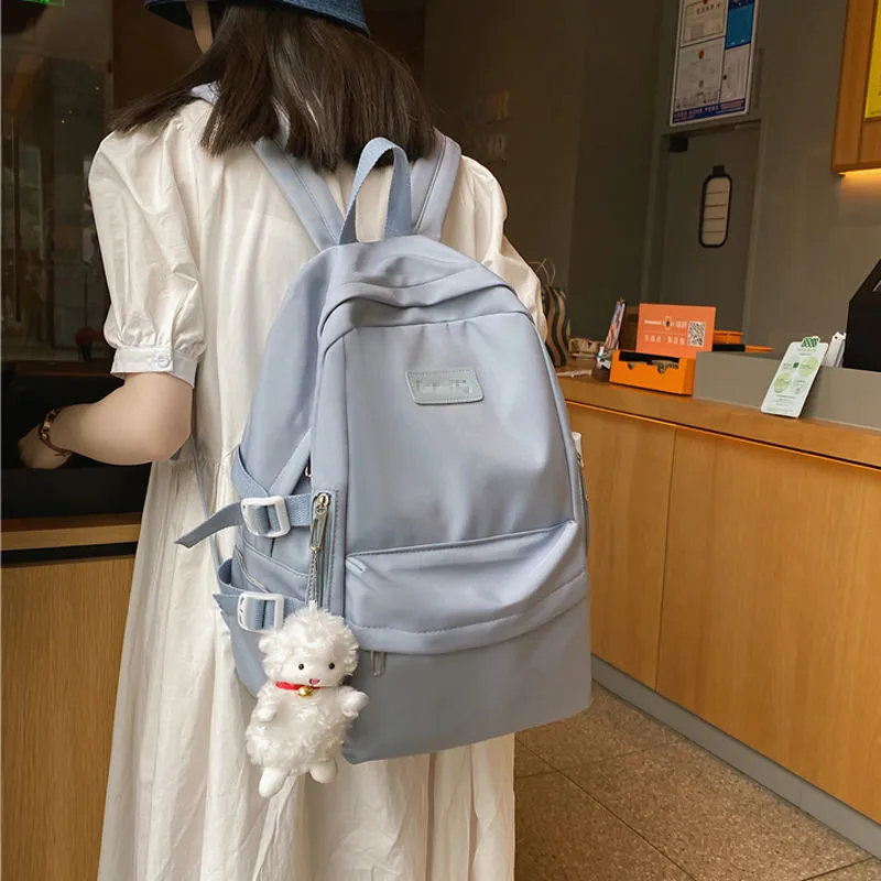 Large Capacity Backpack for Women, Simple College Laptop Backpack, Trendy School Bag - 5