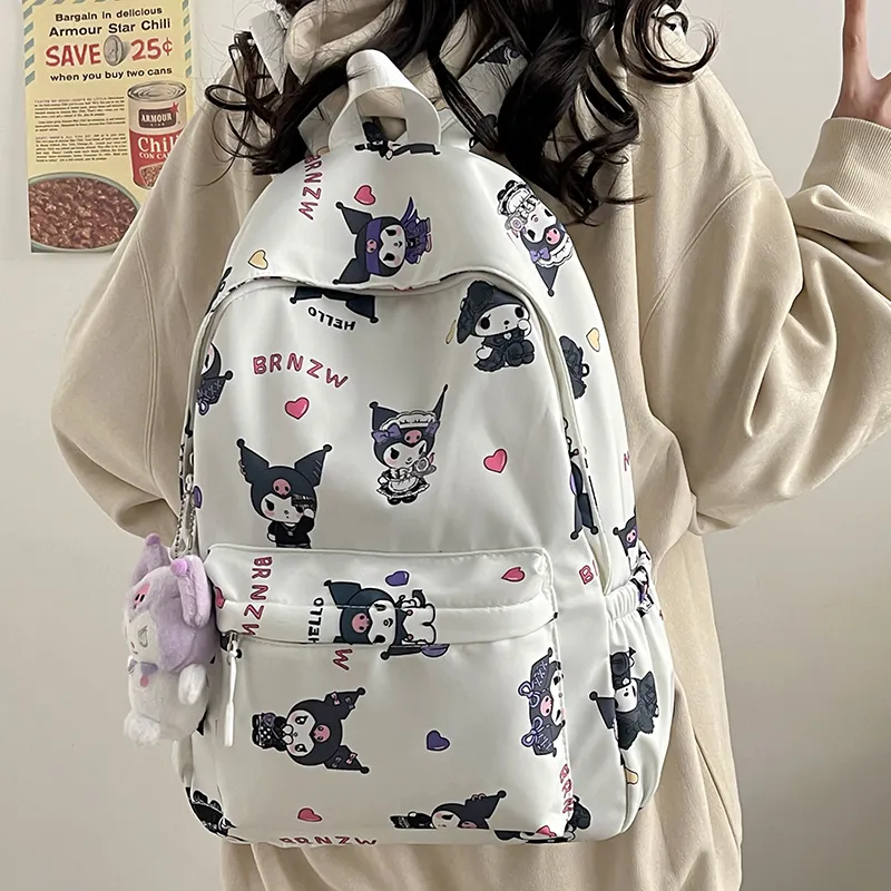 Cute Sanrio Backpack Lightweight Breathable Large Capacity School Bag - 5