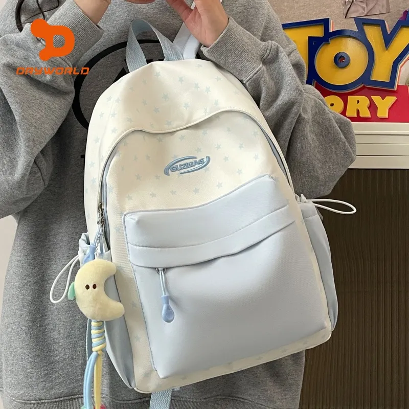 Cute Korean Backpack for Girls Large Capacity Lightweight School Bag - 4