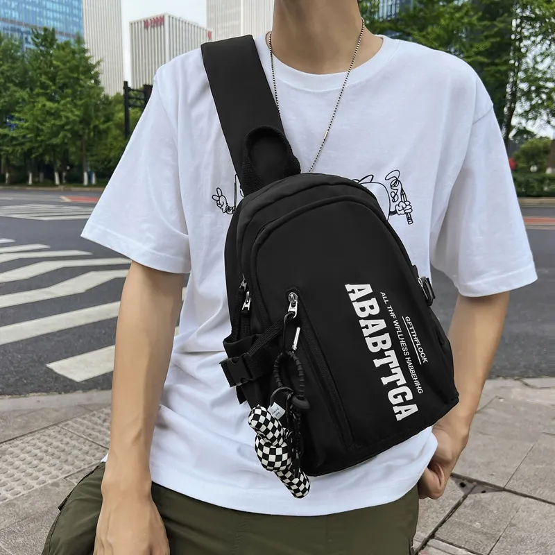 Men's Shoulder Bag Crossbody Sling Bag for Sports Students - 2