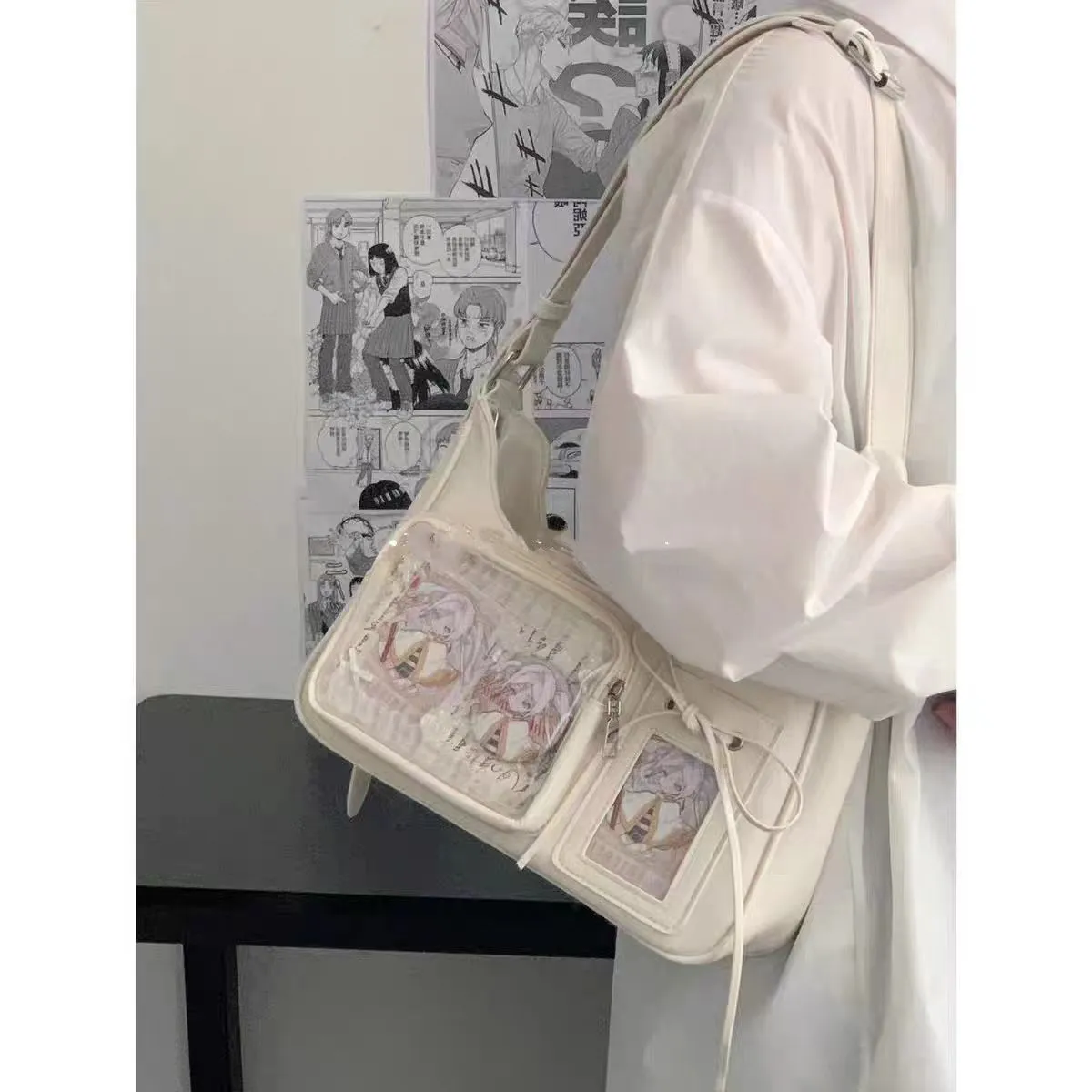 Small Food Capacity Shoulder Bag, Cute Tote Bag with Niche Design - 2