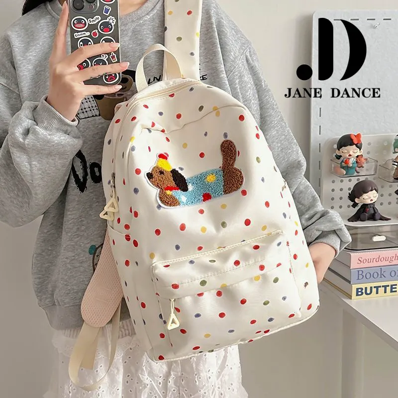 Cute Dachshund Backpack for College, Large Capacity Canvas Rucksack - 5