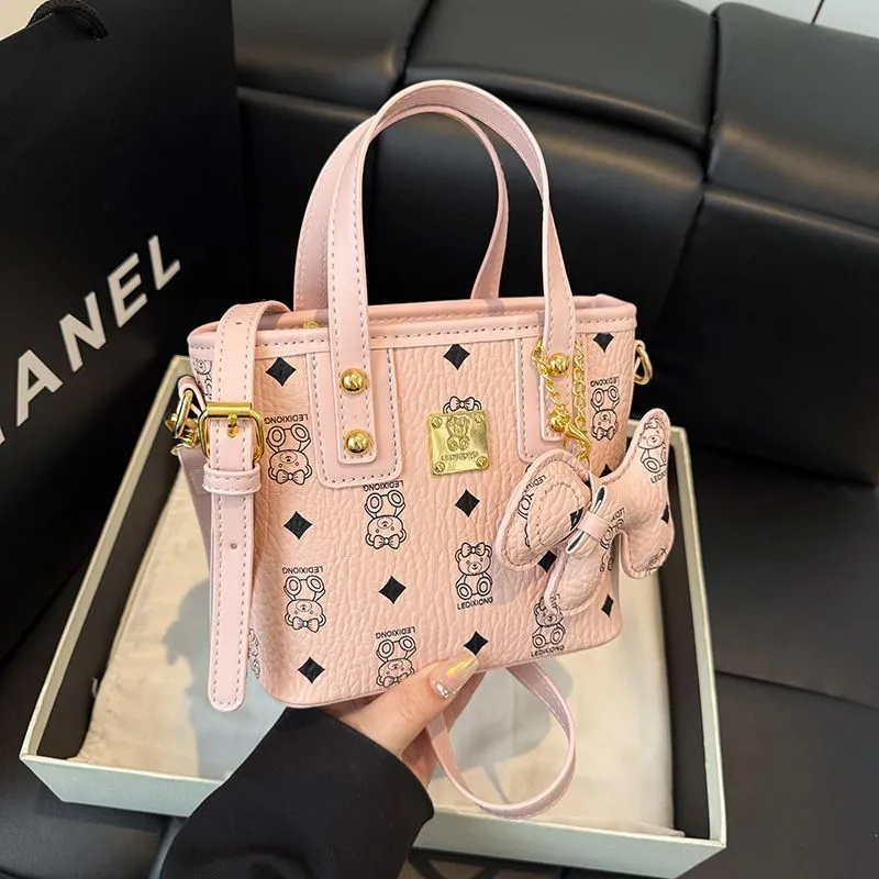 Cartoon Print Bucket Bag 2025 Fashion Women Shoulder Crossbody Tote - 4