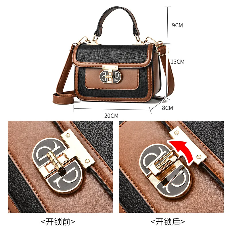 Stylish Women's Crossbody Bag 2025 New Square Shoulder Bag PU Tote - 3