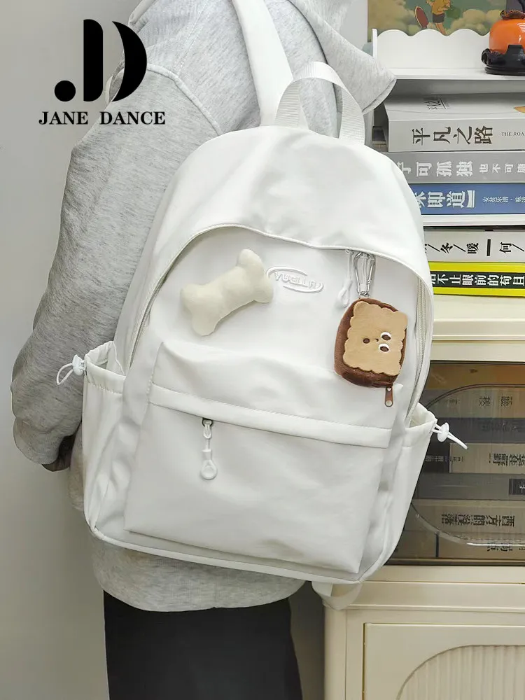 Minimalist Japanese Backpack for Women, Lightweight College Rucksack - 4