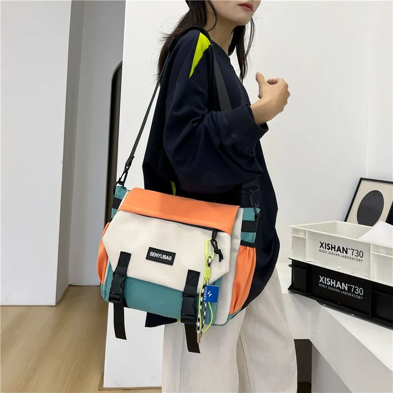 Large Capacity Flap Crossbody Bag Casual Workwear Messenger Backpack - 2
